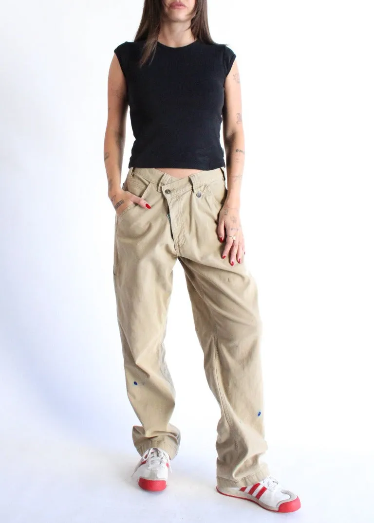 RCYCLD Cross Closure Workwear Pants