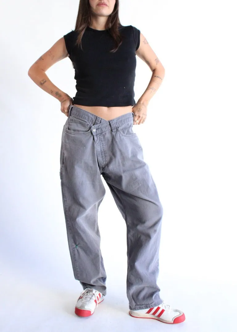 RCYCLD Cross Closure Workwear Pants
