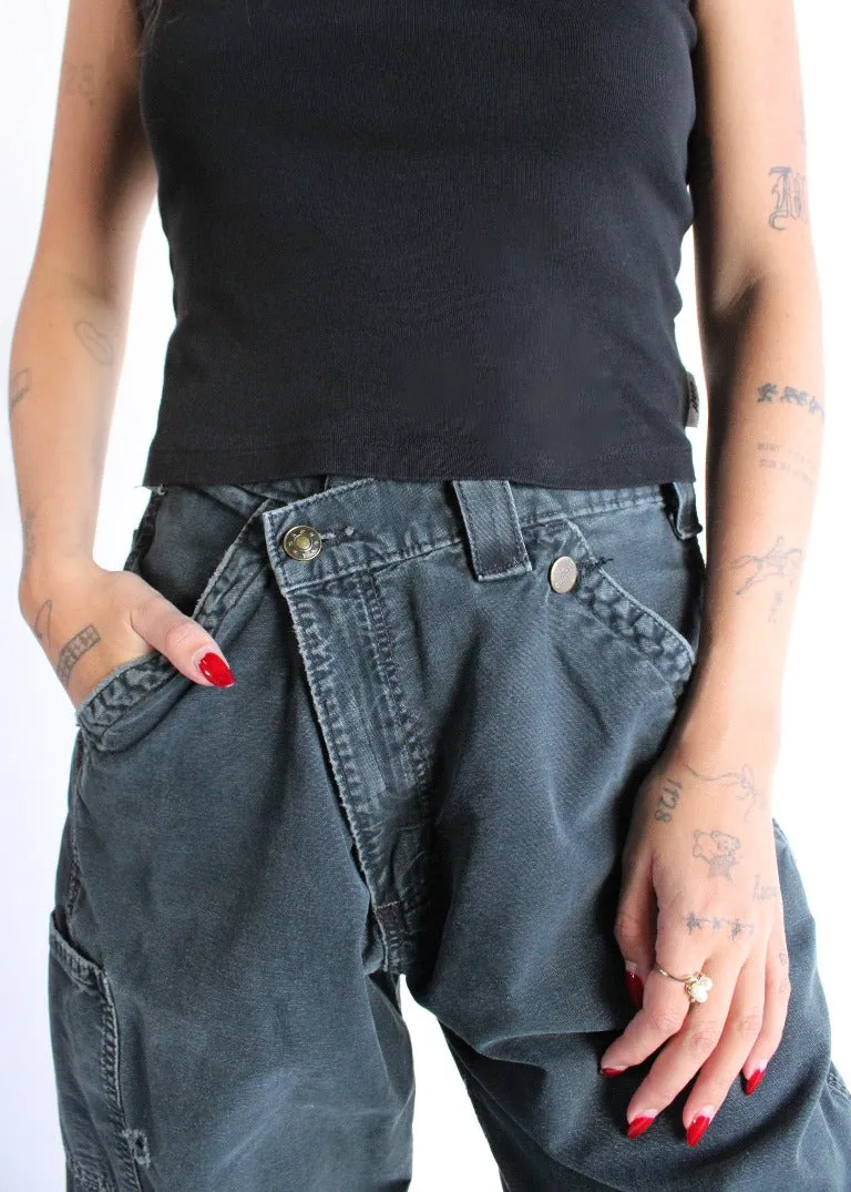 RCYCLD Cross Closure Workwear Pants