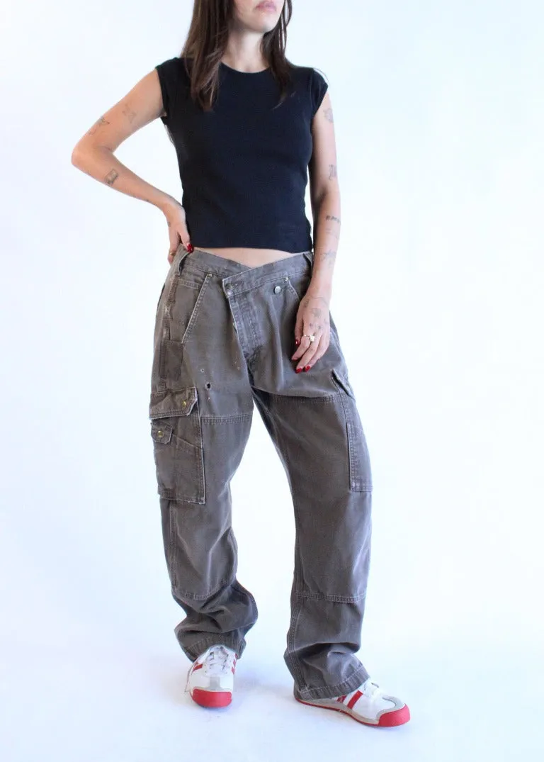 RCYCLD Cross Closure Workwear Pants