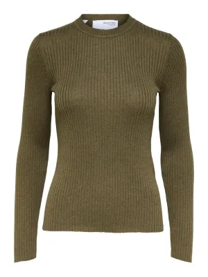 RIBBED KNITTED JUMPER - SELECTED FEMME
