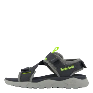 Ripcord 2 Strap Sandal Medium Grey Webbing