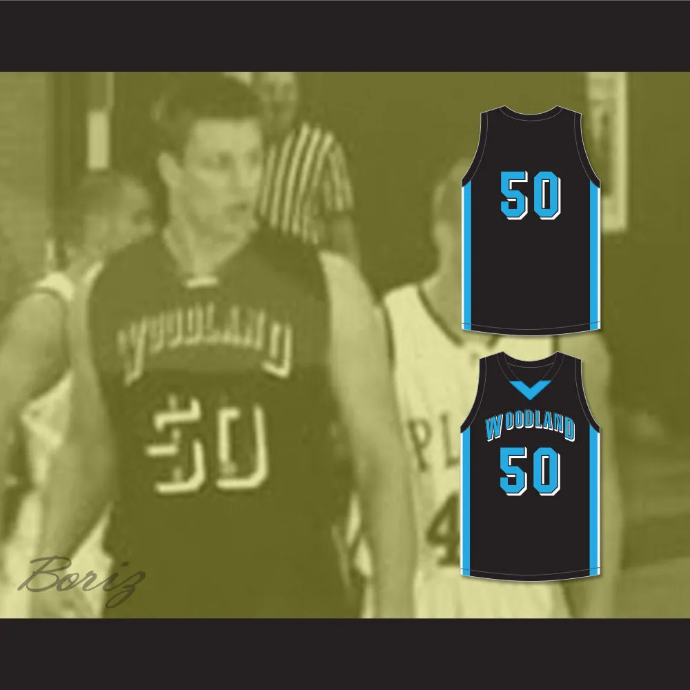 Rob Gronkowski 50 Woodland Hills High School Wolverines Black Basketball Jersey 1