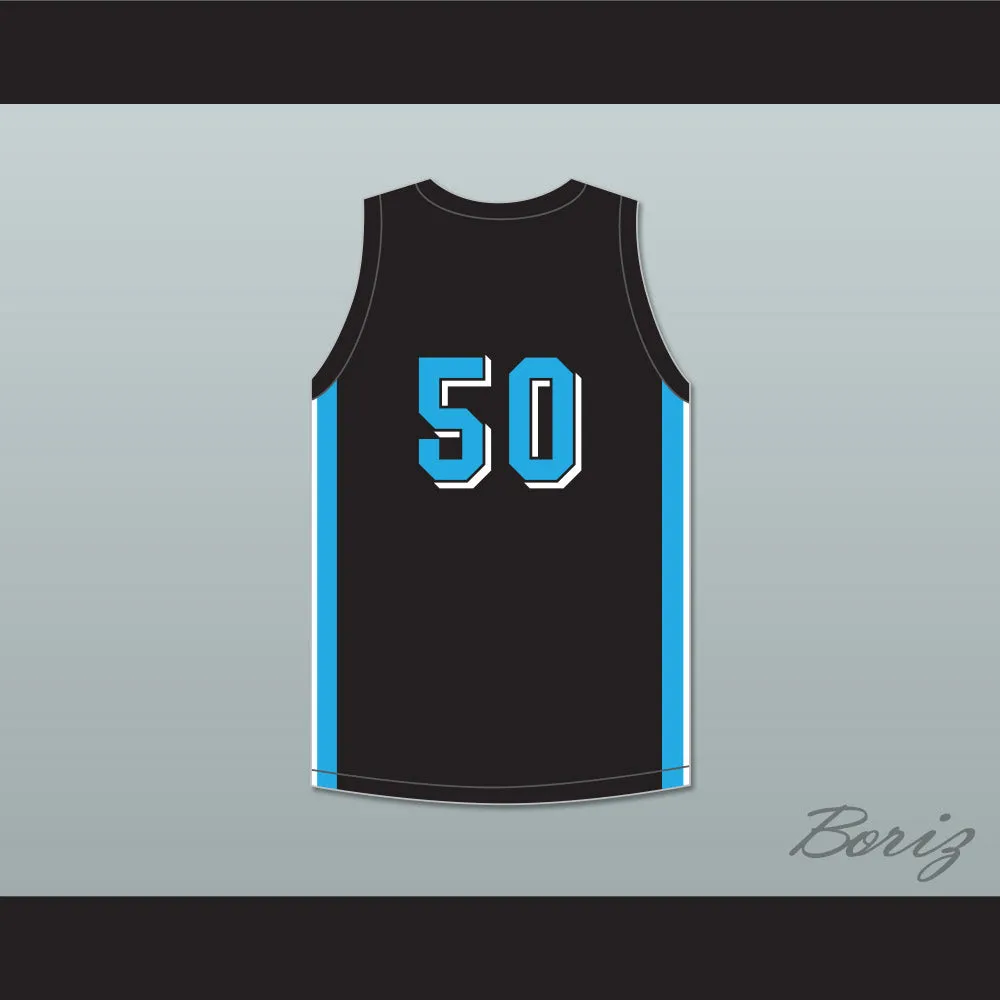 Rob Gronkowski 50 Woodland Hills High School Wolverines Black Basketball Jersey 1