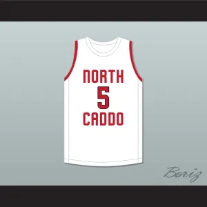 Robert Williams III 5 North Caddo High School Titans White Basketball Jersey 1