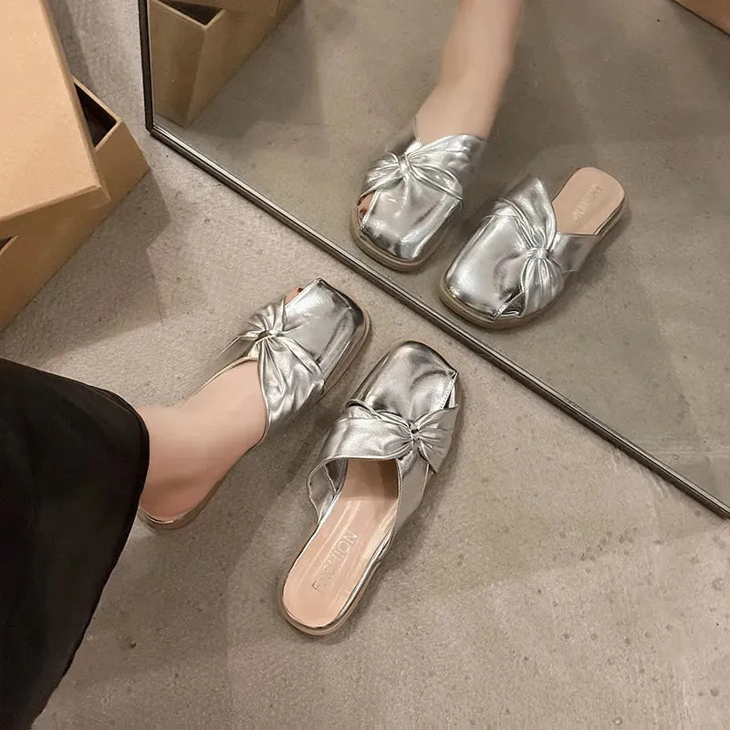 Round Toe Flats Sandals