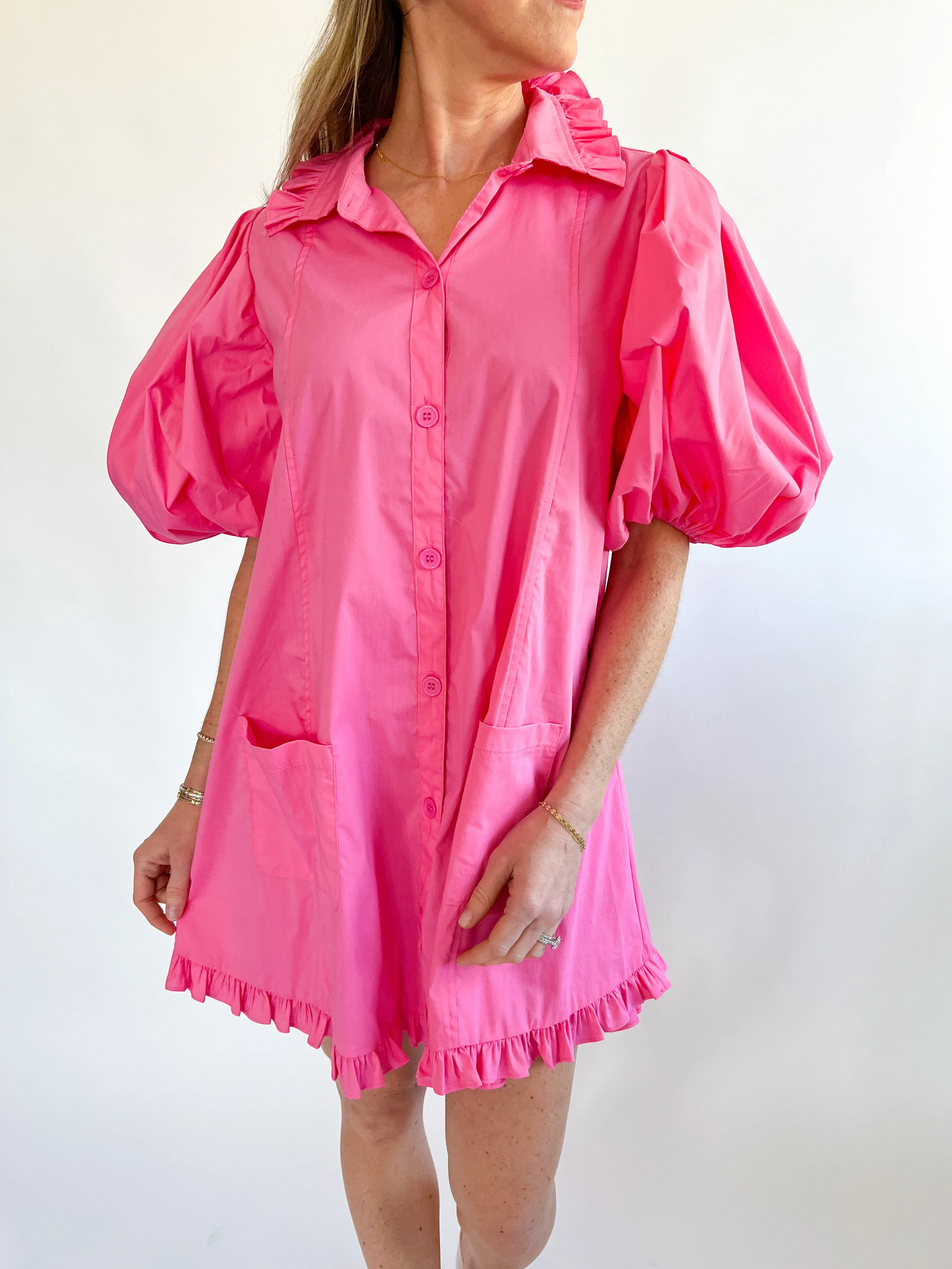 Ruffle Pocket Dress