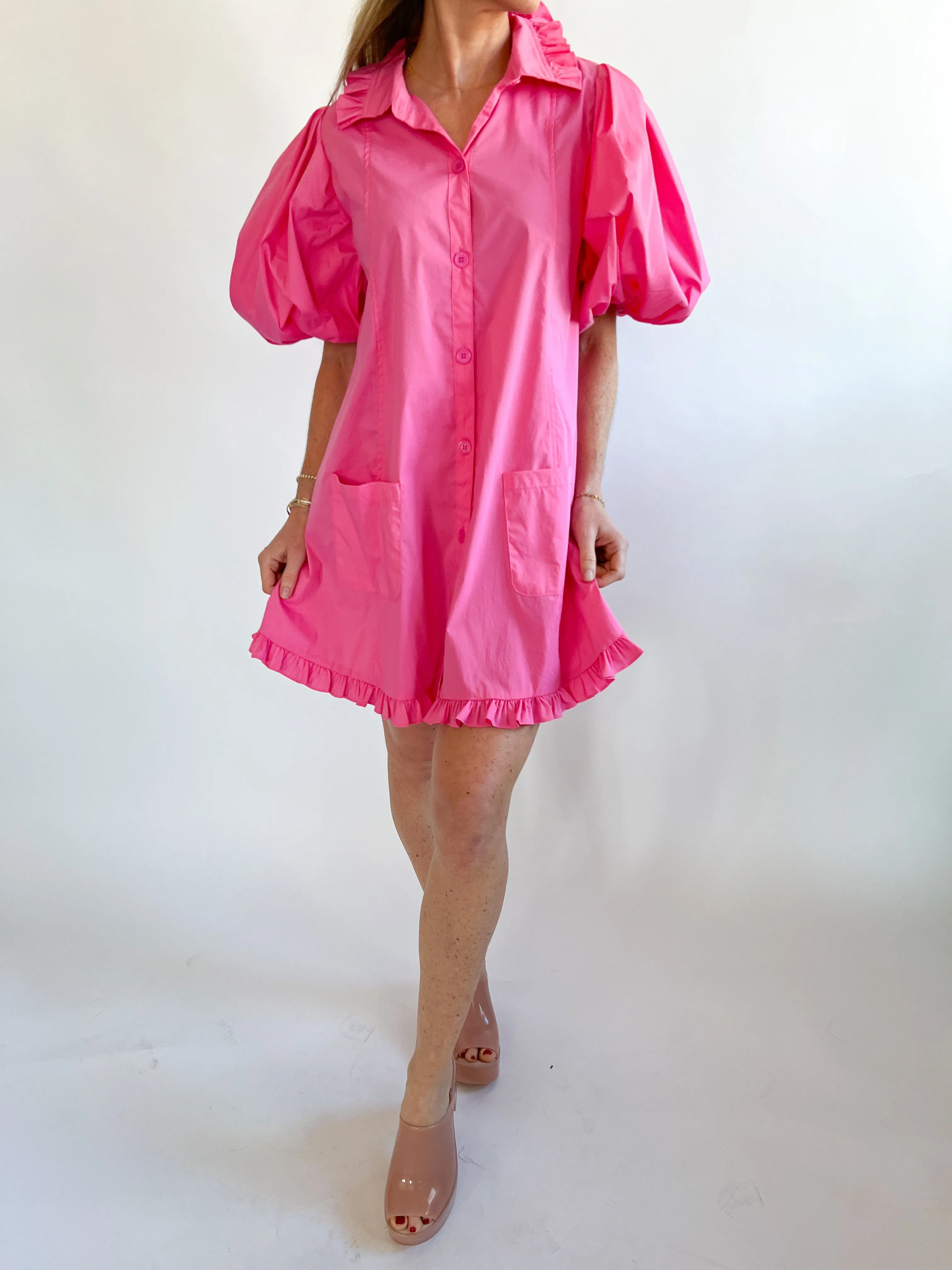 Ruffle Pocket Dress