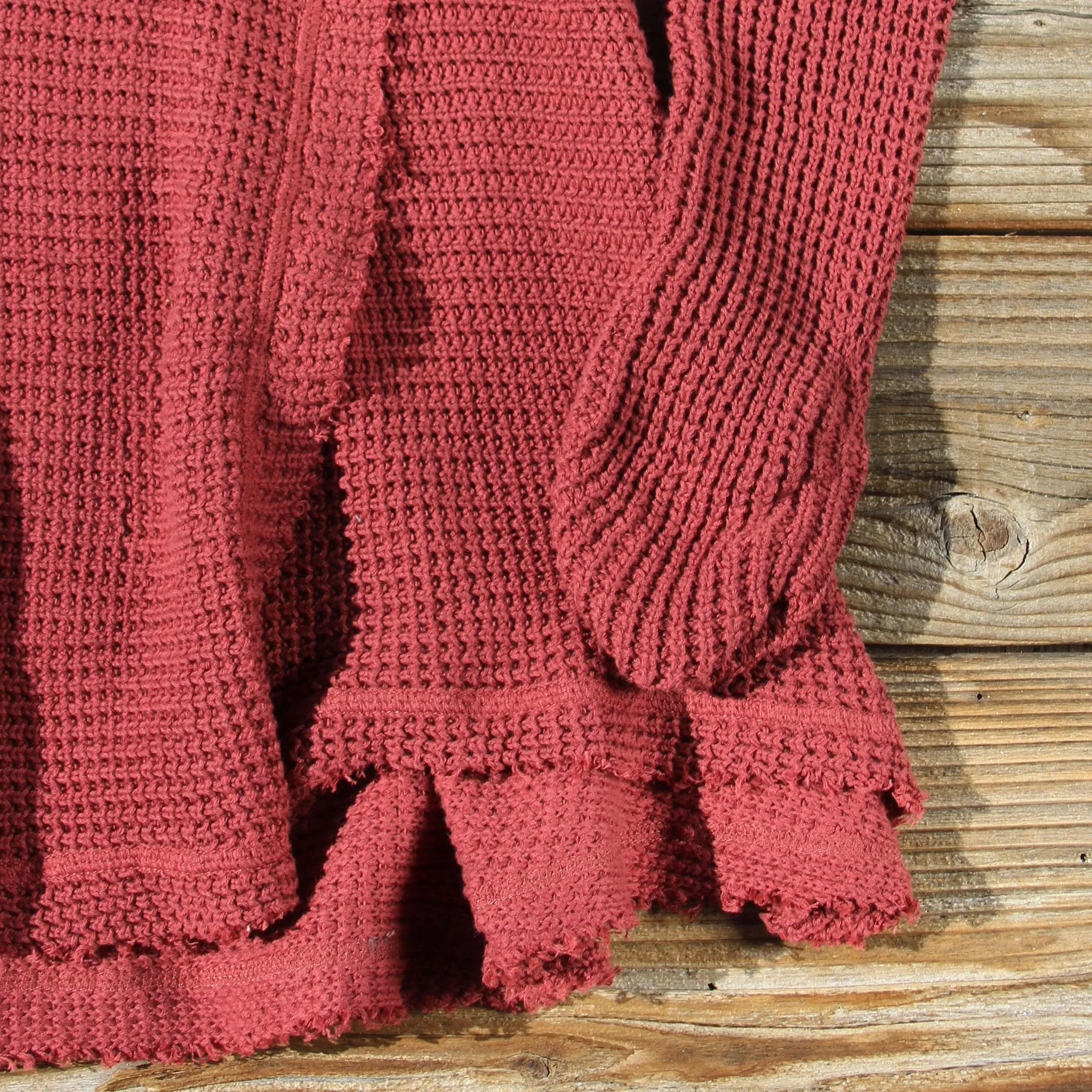 Rusted Rose Thermal in Burgundy