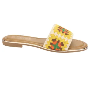 Sandalia Chalada Mujer Lila-15 Amarillo Casual