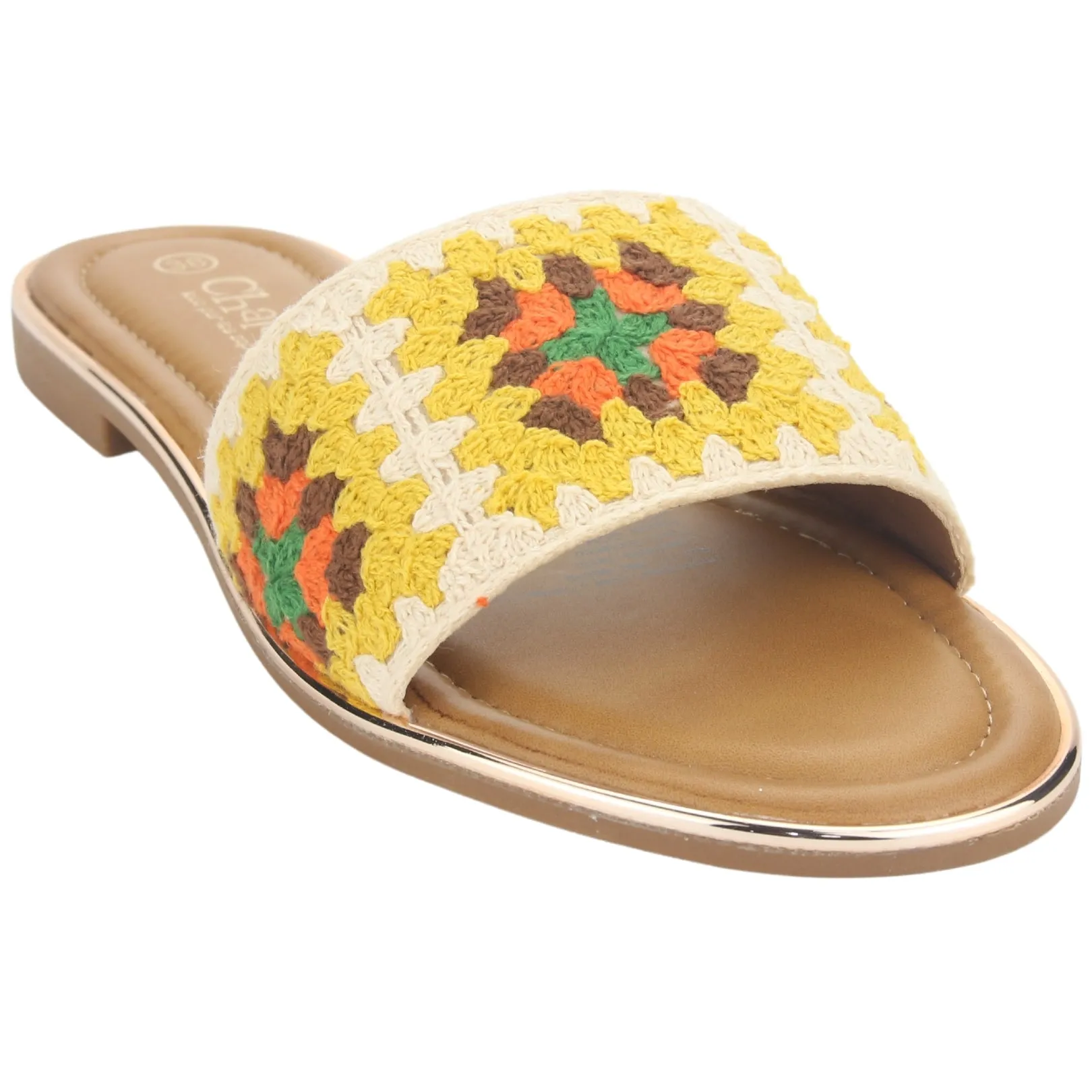 Sandalia Chalada Mujer Lila-15 Amarillo Casual