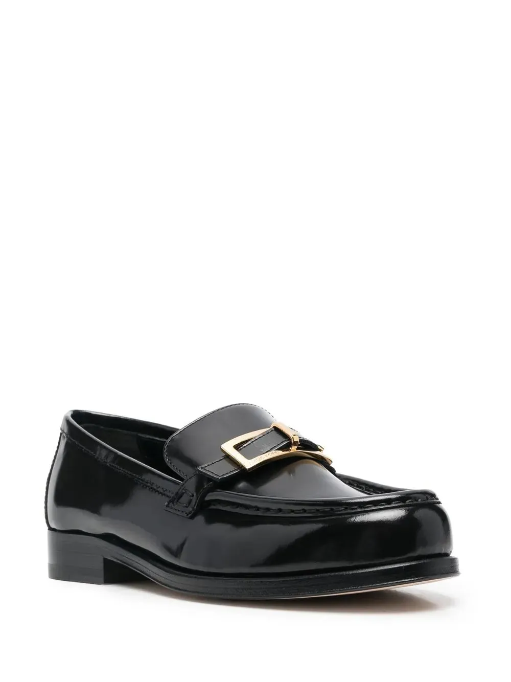 Sergio Rossi buckled leather moccasin loafers