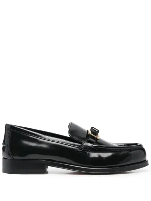 Sergio Rossi buckled leather moccasin loafers