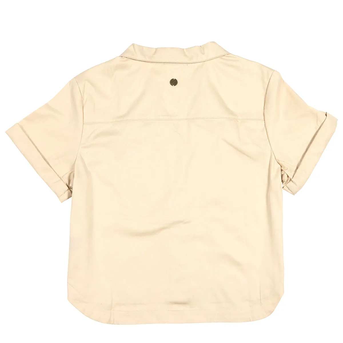 Smoke Show Crop Button Up Women's Shirt