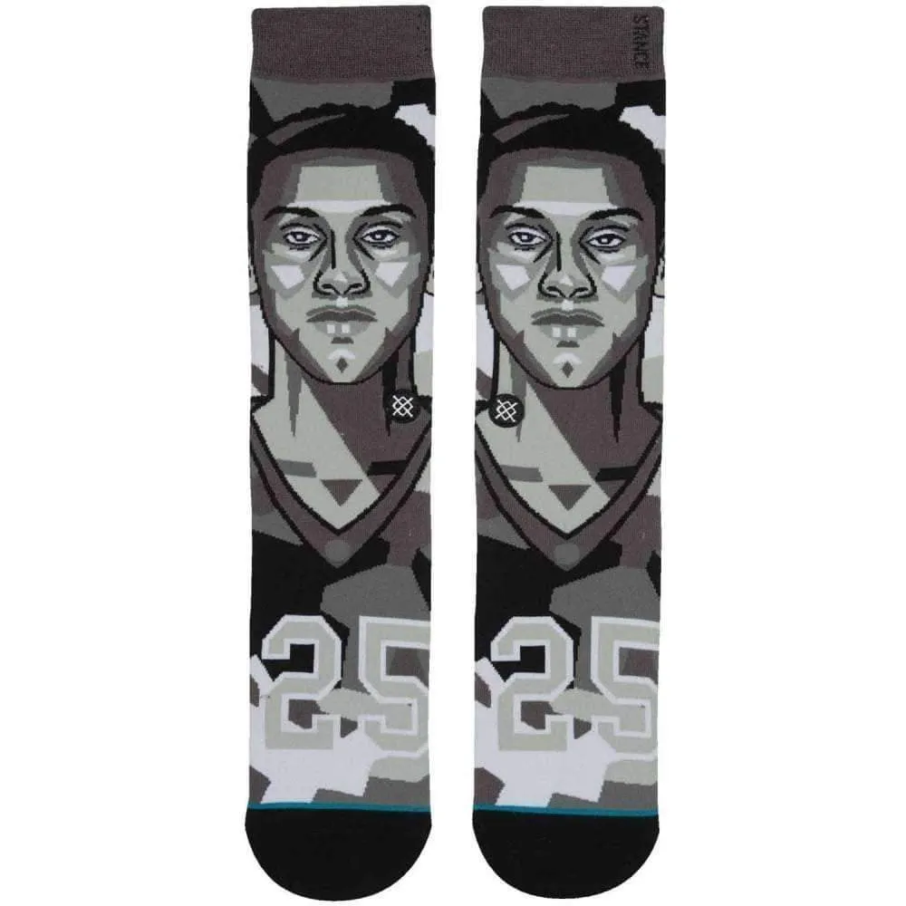 Stance NBA Future Legends Mosaic Simmons Basketball Socks - Grey