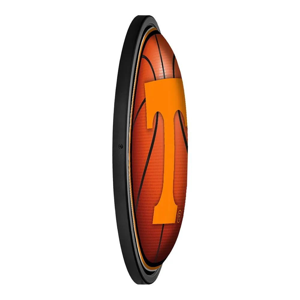 Tennessee Volunteers: Basketball - Round Slimline Lighted Wall Sign