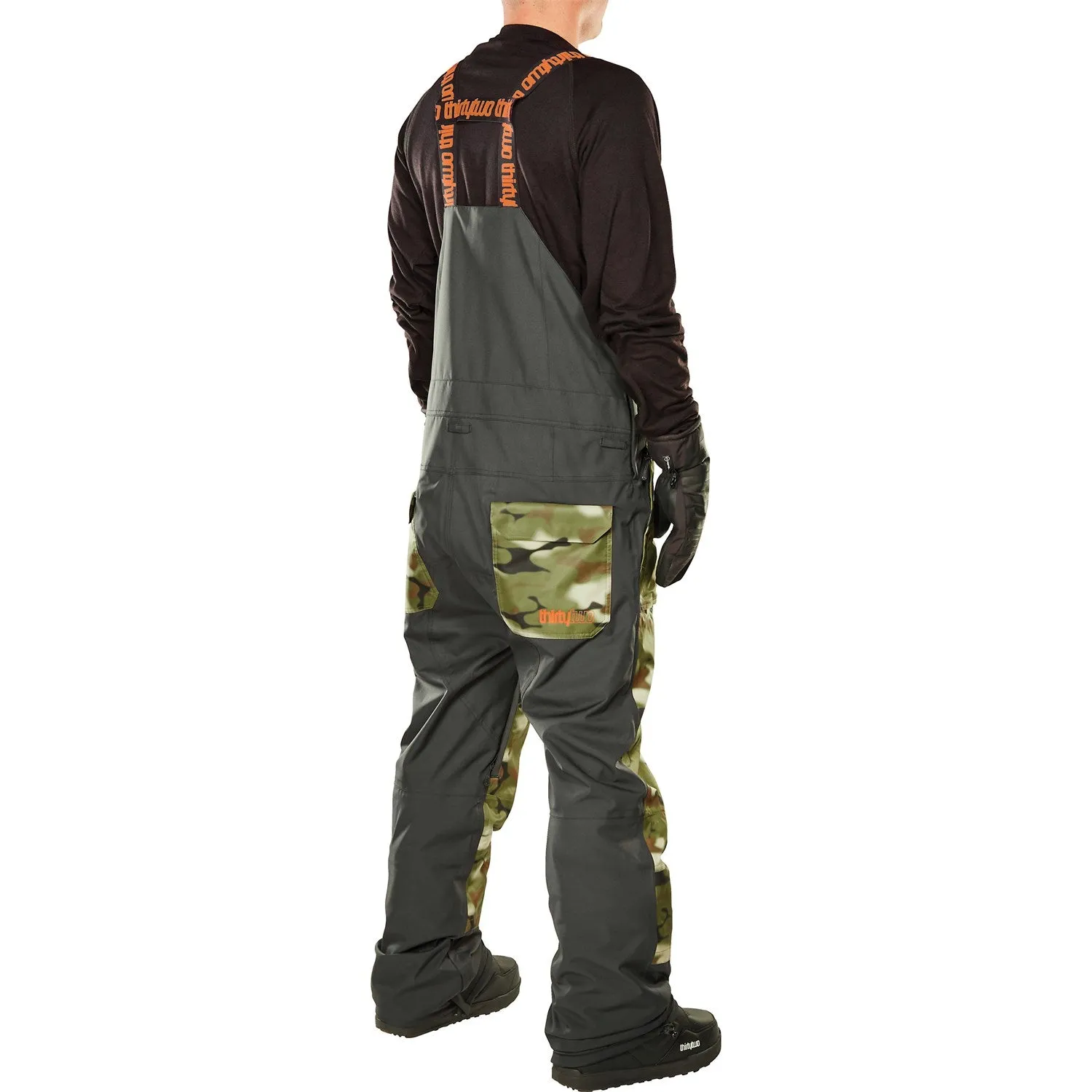 ThirtyTwo Basement Bib Pants Mens Camo