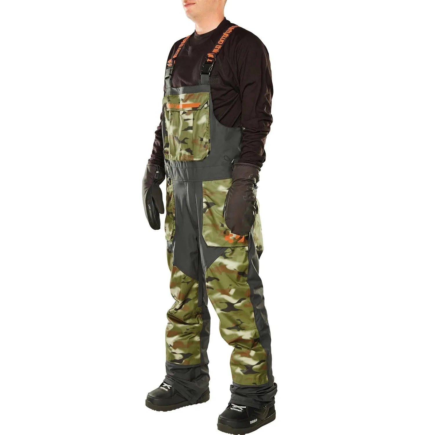 ThirtyTwo Basement Bib Pants Mens Camo