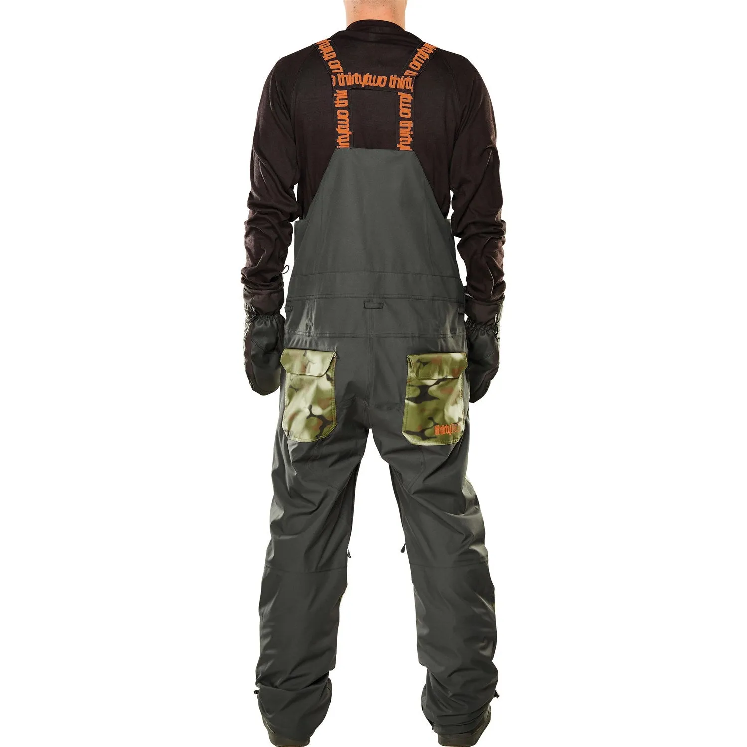 ThirtyTwo Basement Bib Pants Mens Camo