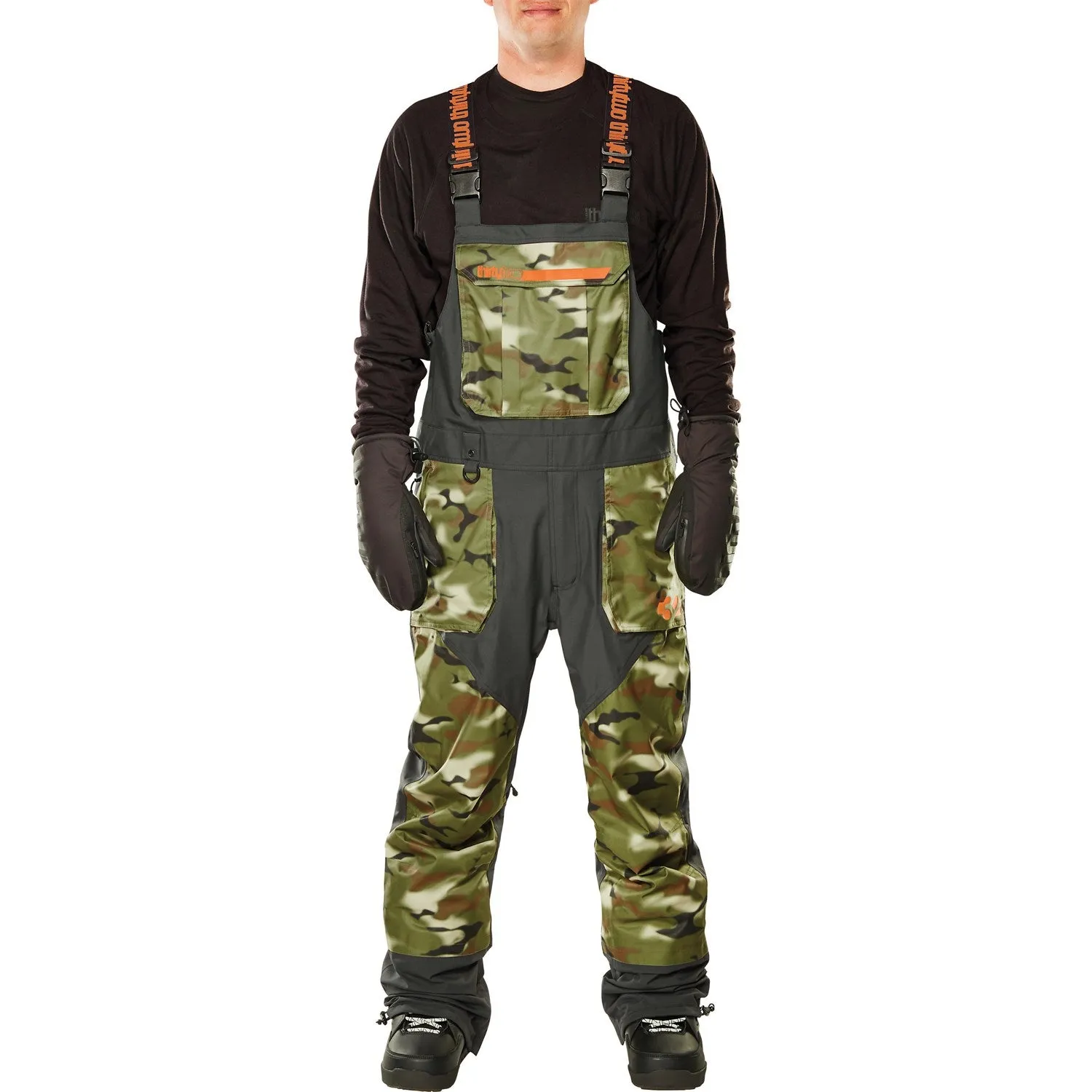 ThirtyTwo Basement Bib Pants Mens Camo