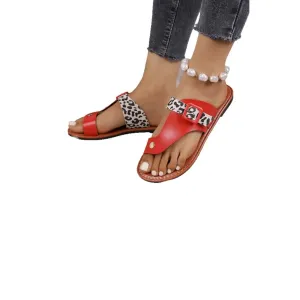 Toe Loop Flats Sandals