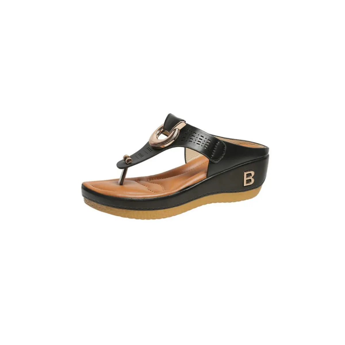 Toe Post Wedge Sandals