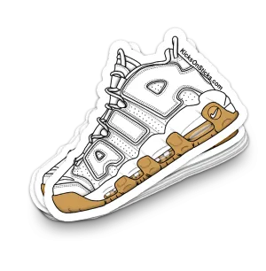 Uptempo "Gum White" Sneaker Sticker