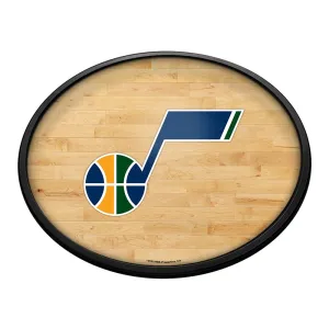 Utah Jazz: Hardwood - Oval Slimline Lighted Wall Sign