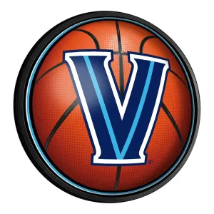 Villanova Wildcats: Basketball - Round Slimline Lighted Wall Sign