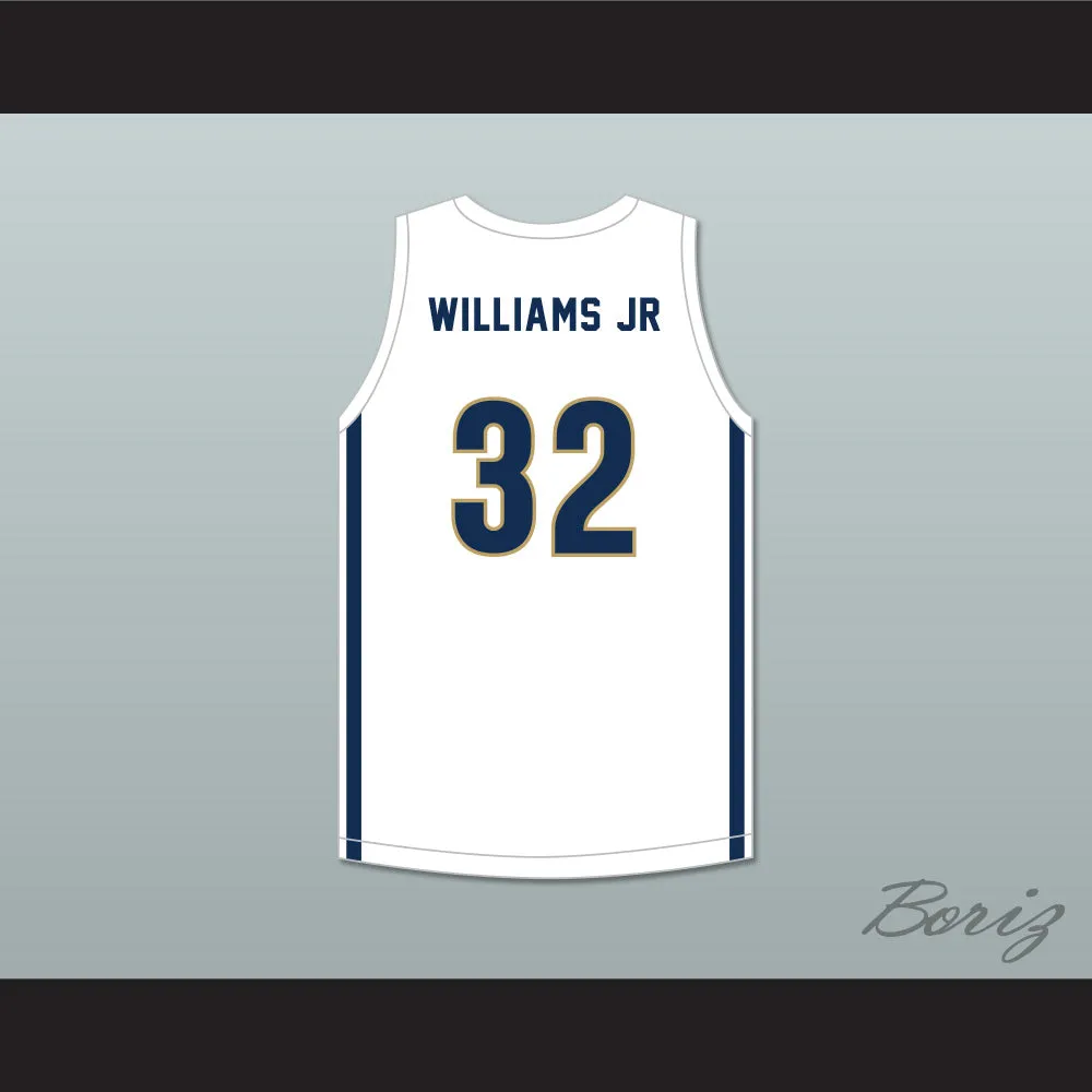 Vince Williams Jr 32 St. John's Jesuit High School and Academy Titans White Basketball Jersey 2