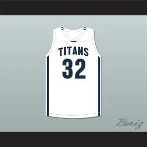 Vince Williams Jr 32 St. John's Jesuit High School and Academy Titans White Basketball Jersey 2