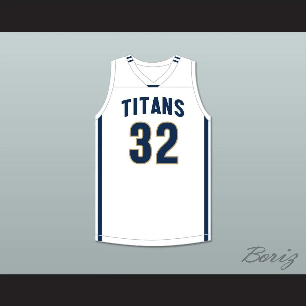Vince Williams Jr 32 St. John's Jesuit High School and Academy Titans White Basketball Jersey 2