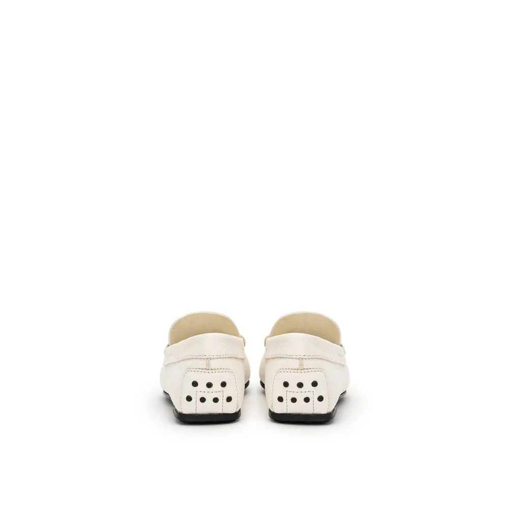 White Leather Loafer