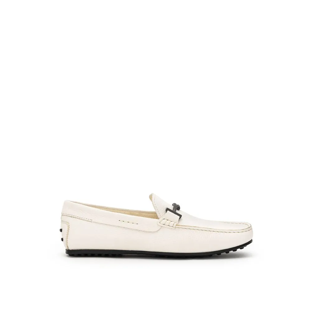 White Leather Loafer
