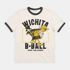 Wichita State Basketball "Fear The Wheat" Ringer Tee