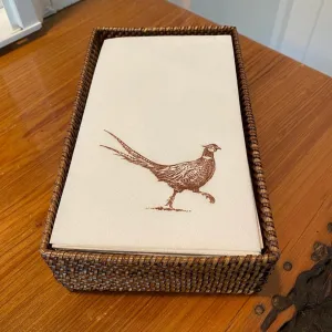 Wicker Guest Towel Basket