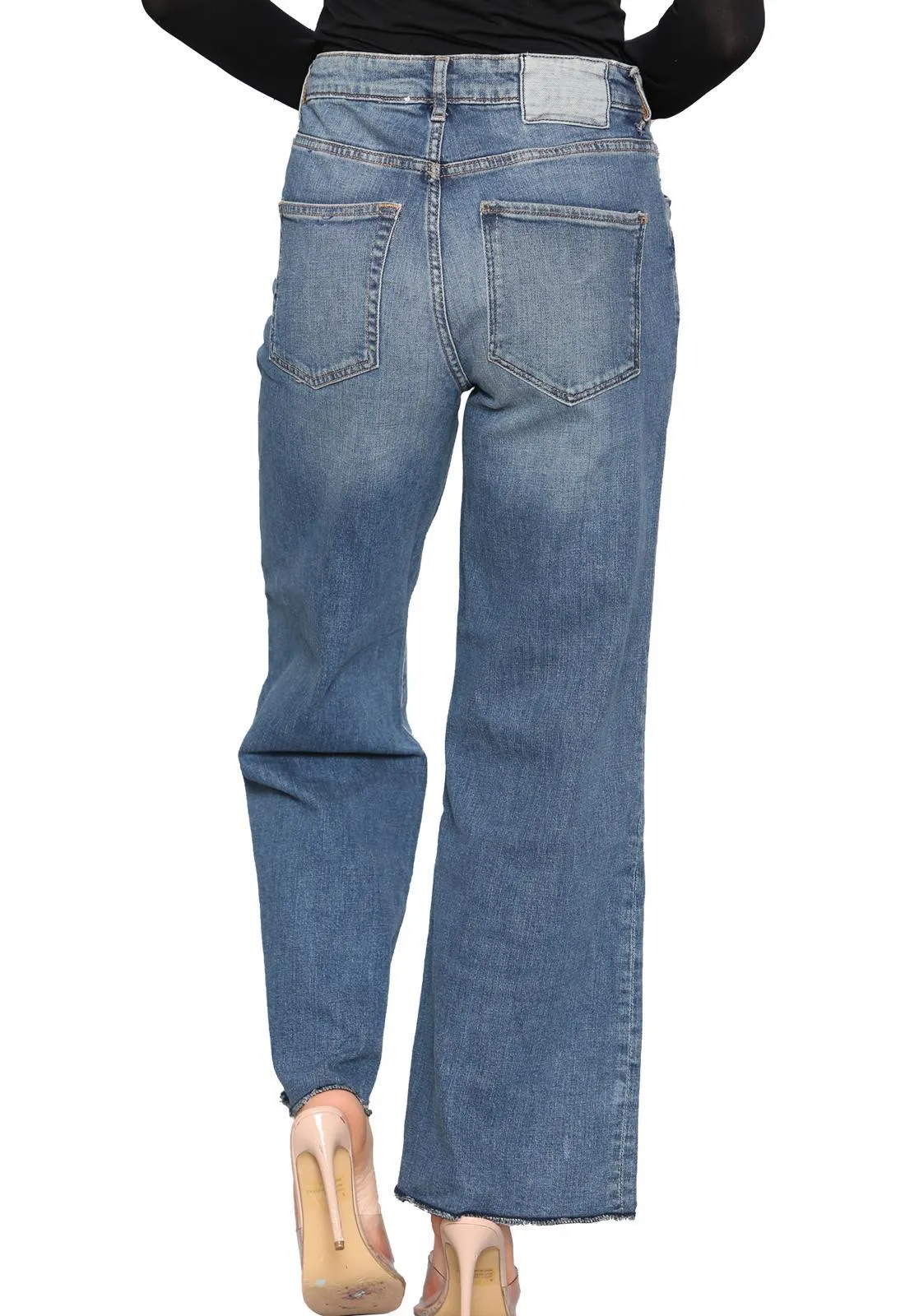 Womens Stone Wash Jeans - 0012A