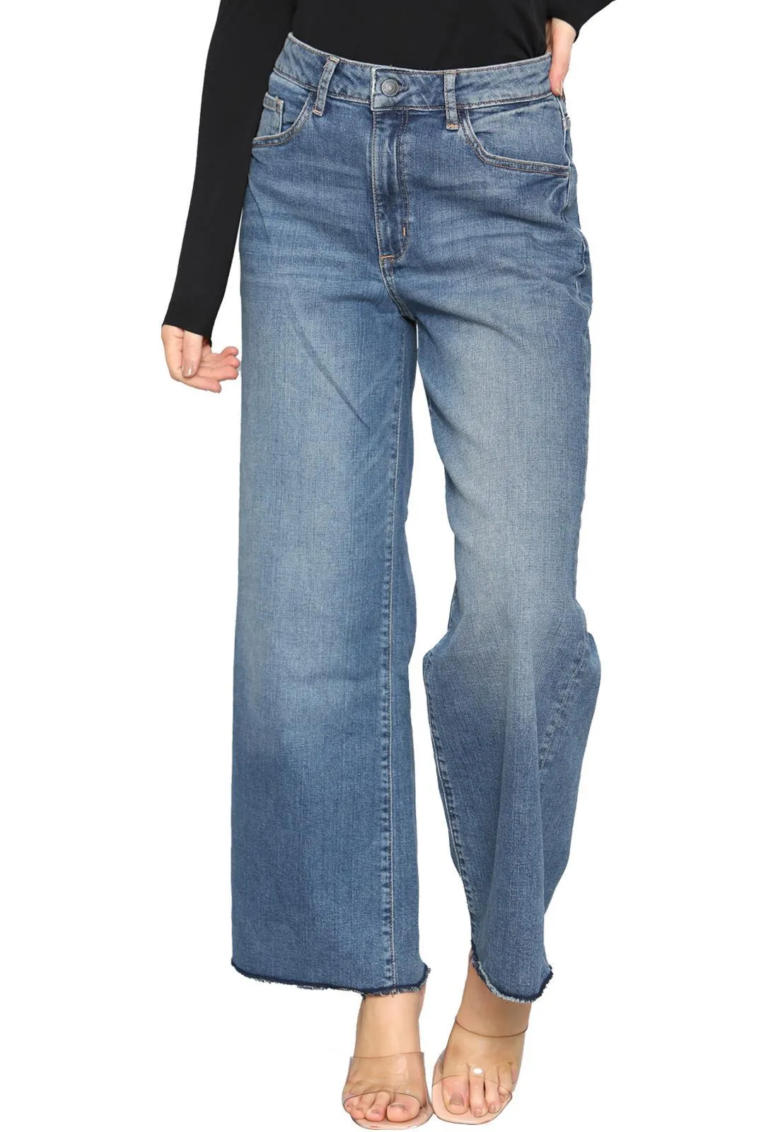 Womens Stone Wash Jeans - 0012A