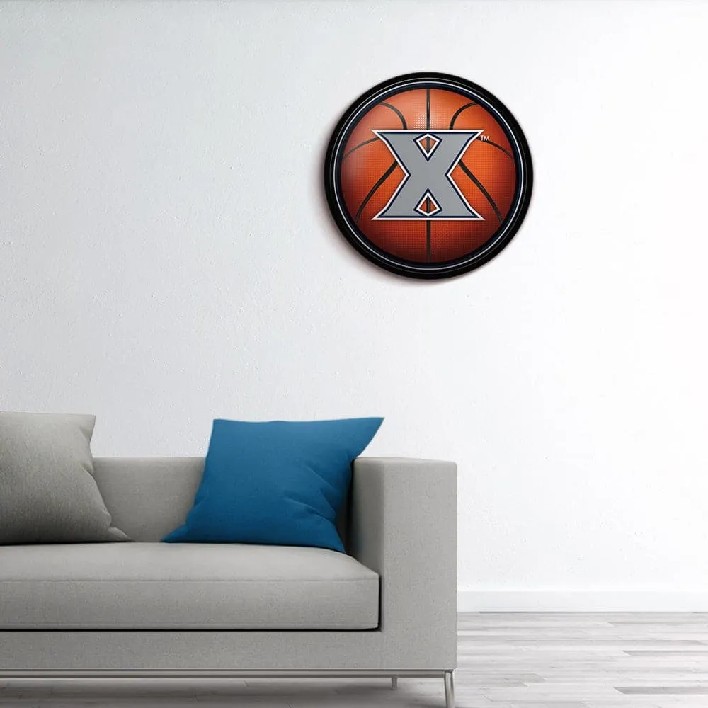 Xavier Musketeers: Basketball - Modern Disc Wall Sign