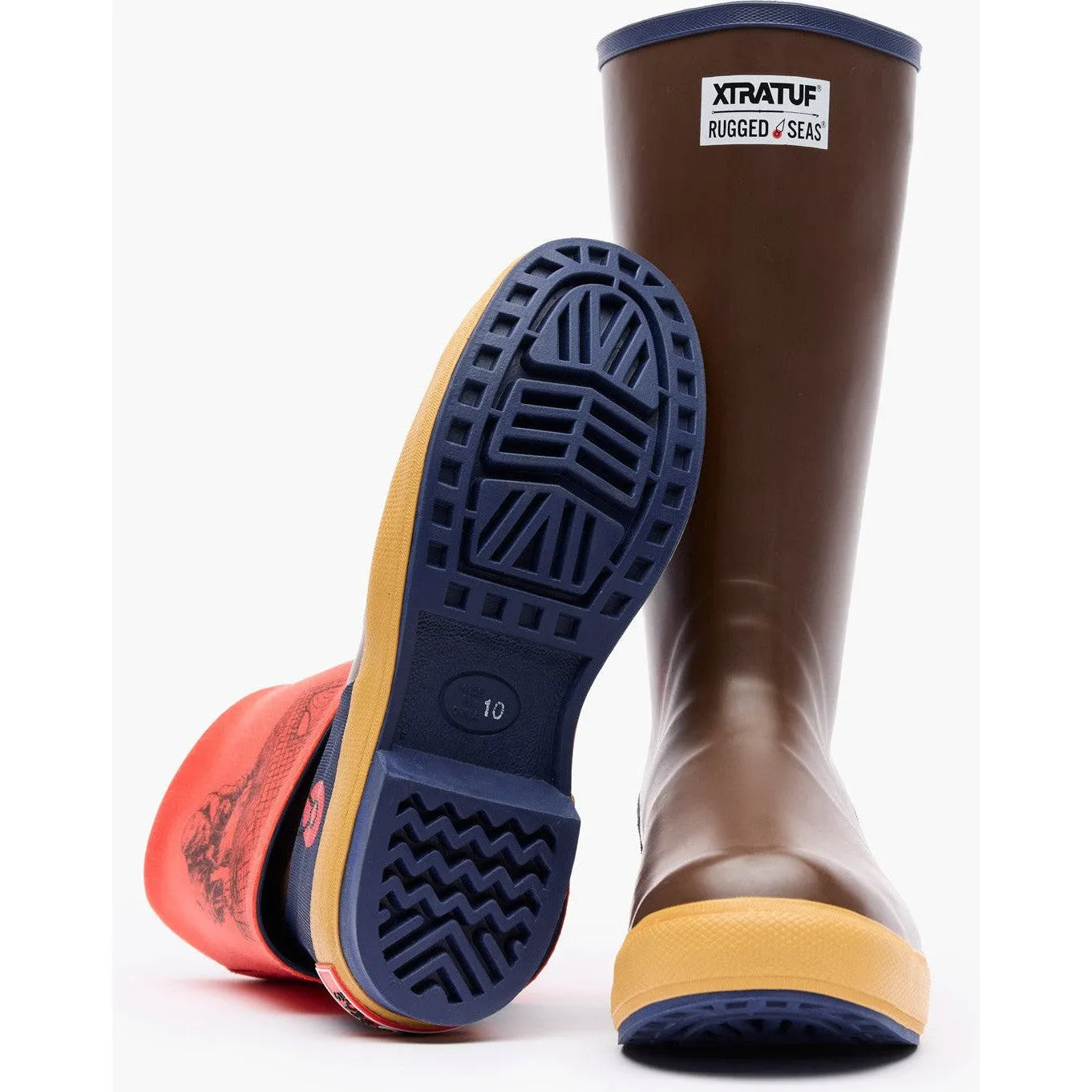 Xtratuf Men's Legacy 15" Waterproof Slip Resist Rubber Work Boot -Brown- XML900